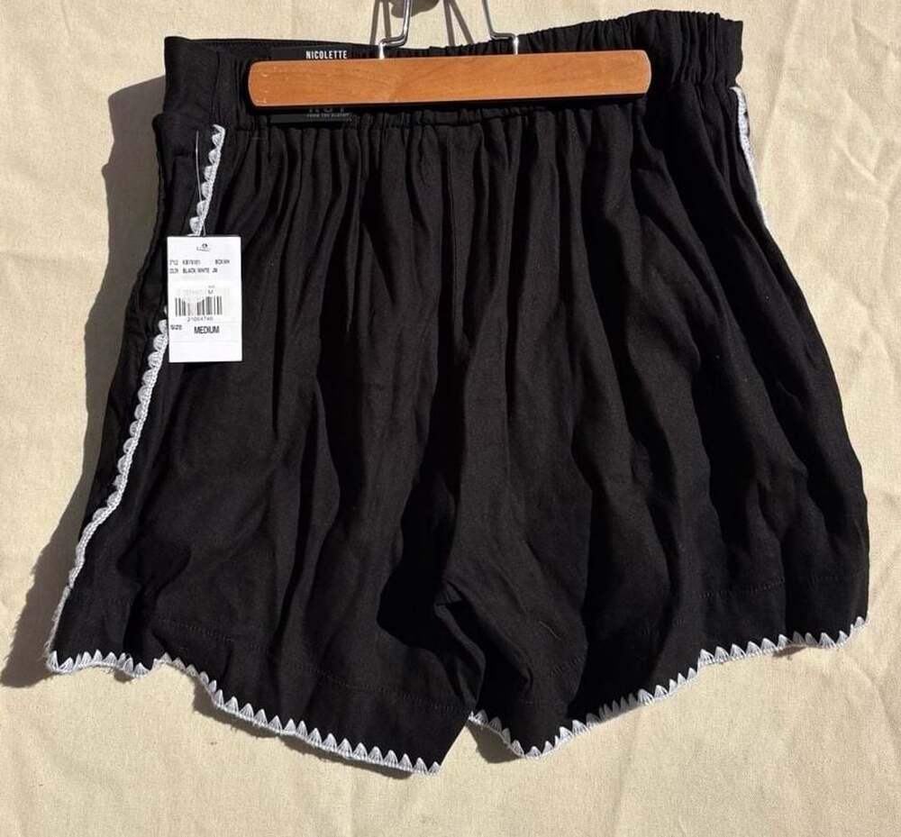 KUT from the Kloth Nicolette High Waist Linen Blend Bermuda Shorts (Women)